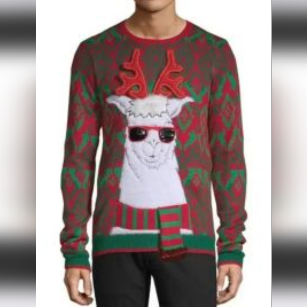 Llama Ugly Christmas Sweater
